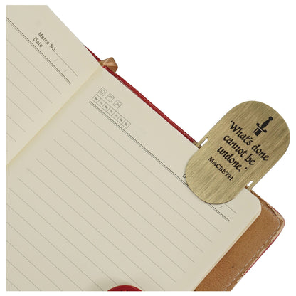 Metal bookmark - Shakespeare (Macbeth)