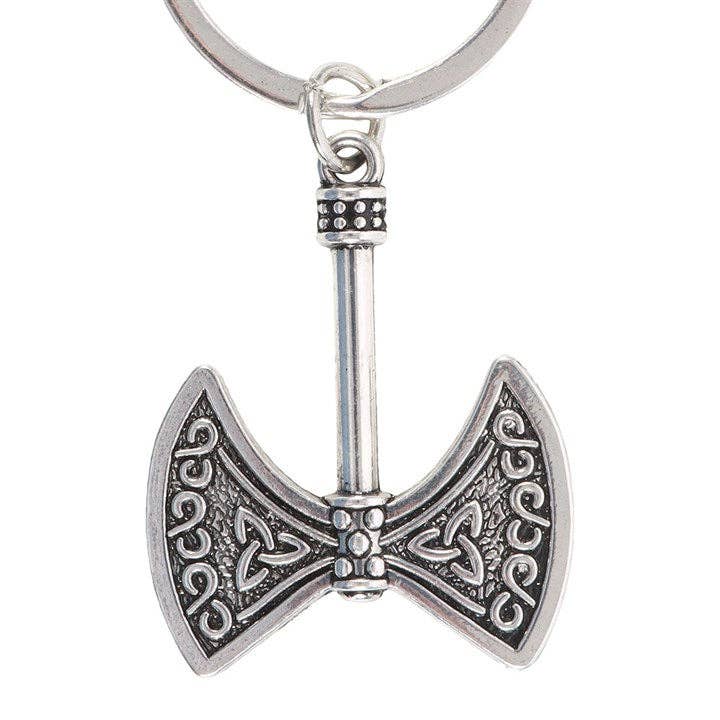 Viking strength and power axe keychain