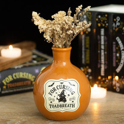 "Toadbreath" potion bottle vase and candle holder