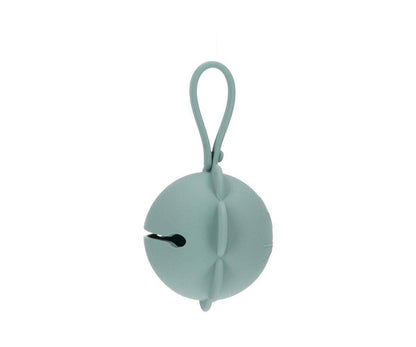 Silicone dummy clip - Light sage flower