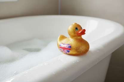 Union Jack Duck - Glitter Gold