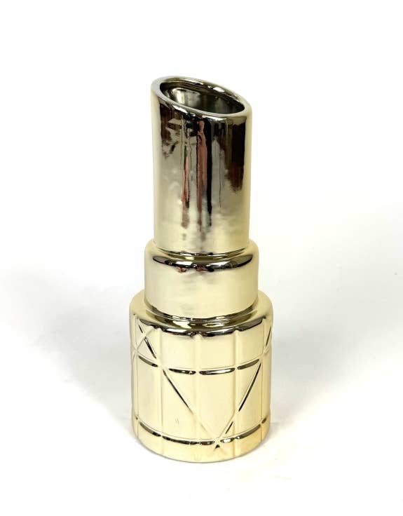 Gold Lipstick Vase