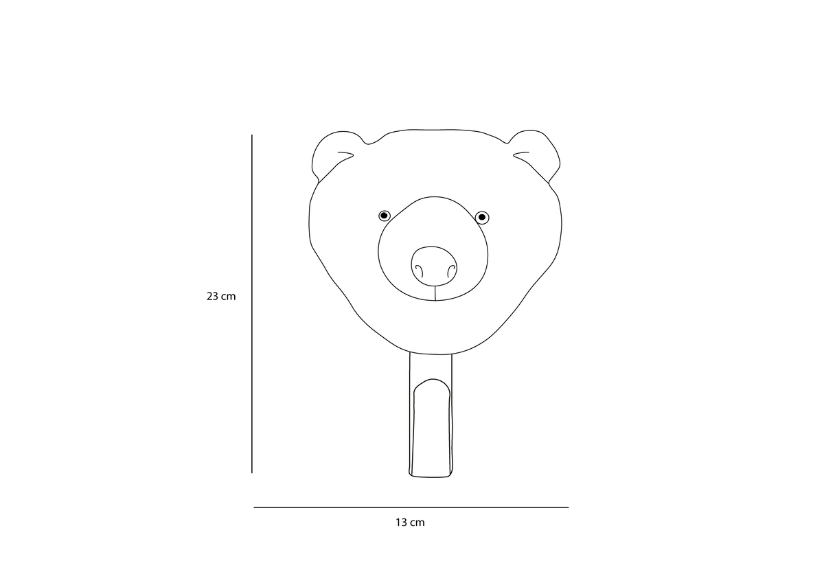 Brown bear coat rack