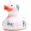 Badeente Delfter Blau