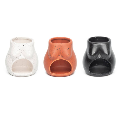 Bougeoir Ouverture Noir Tits Peint à la Main Helio Ferretti Vue 5