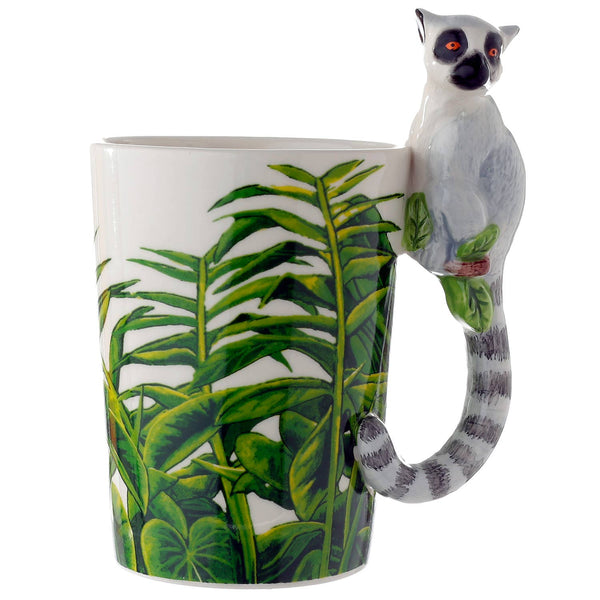 Lemur Mug with 3D Handle