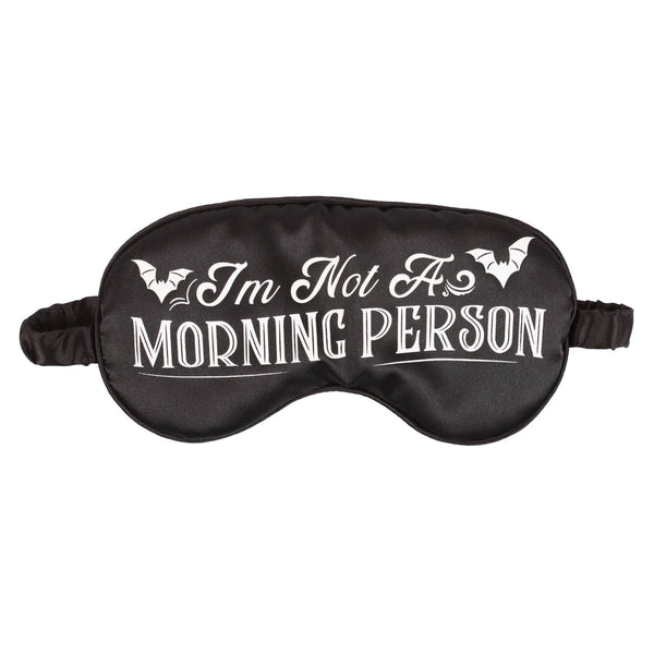 Satin sleep mask "I'm Not a Morning Person"