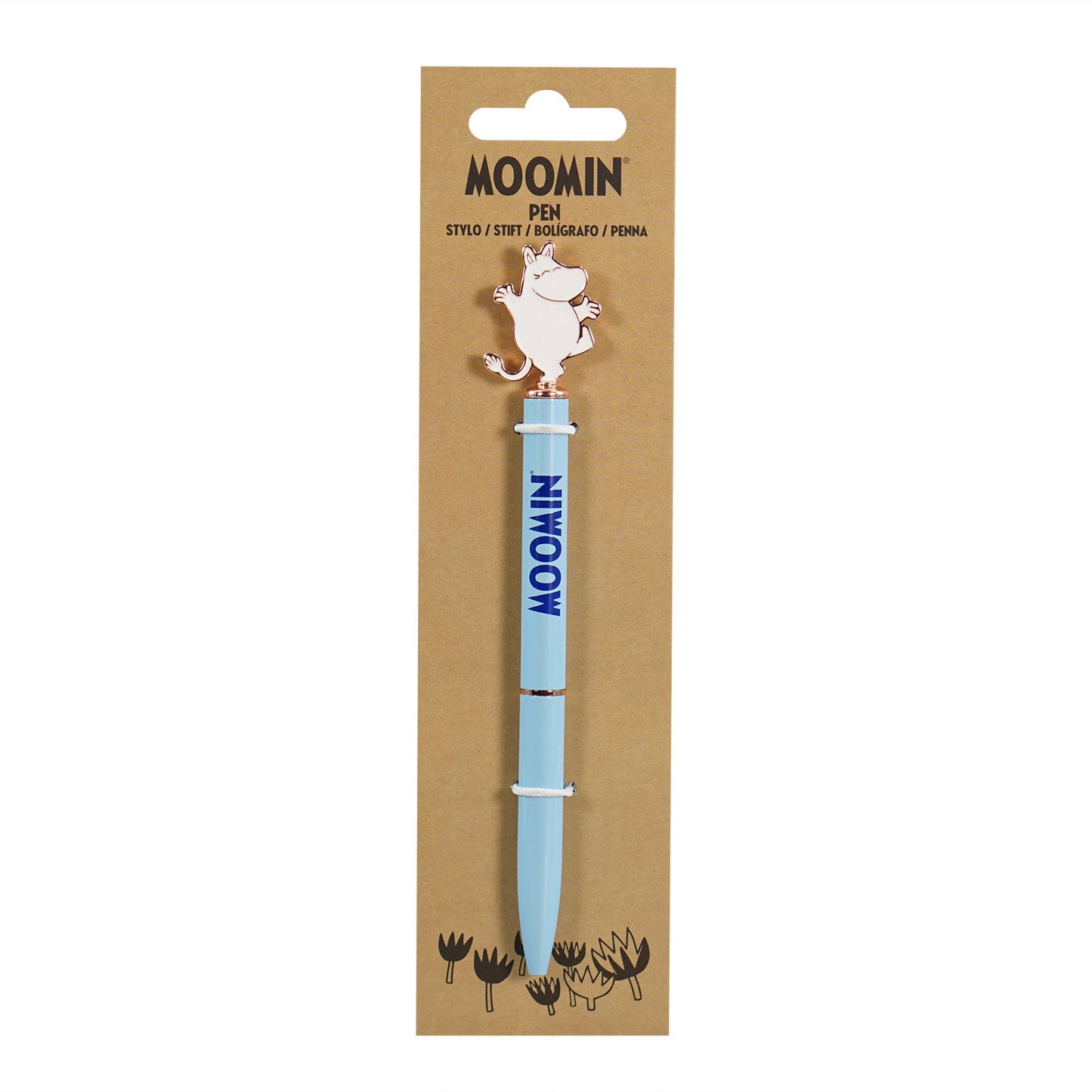 2D metalen penstopper - Moomin (Moomintroll) blauw