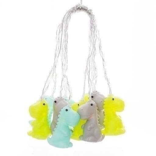Green Dinosaur LED String Lights