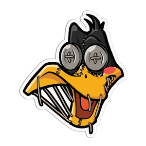 Gestikte eend sticker