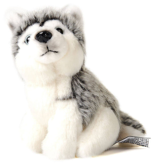 Husky plush toy, sitting