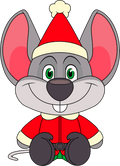 Peluche Chuck E. Cheese Christmas Edition