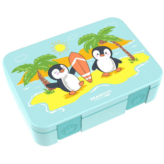 Bento Box with Compartments, Lightweight & Leakproof - Penguin