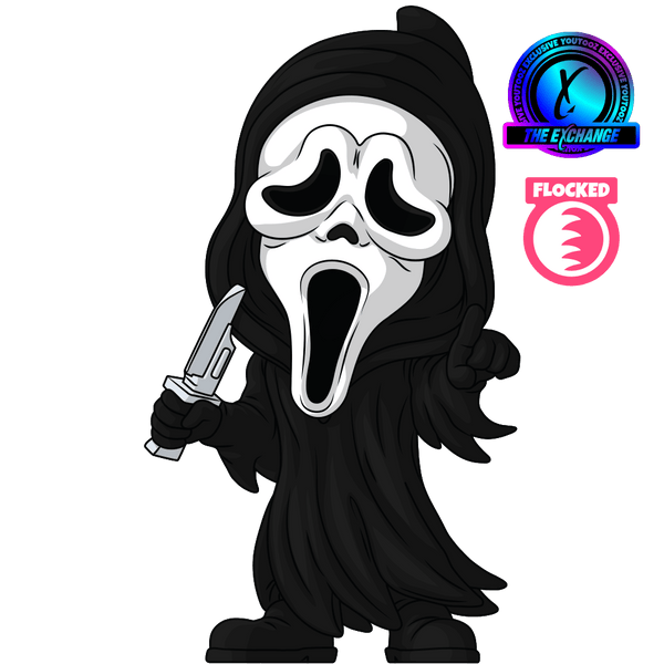 Ghost Face Flocked