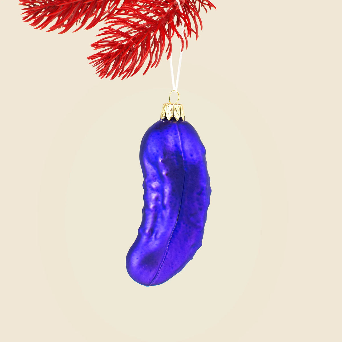 Blue Pickle Christmas Ball