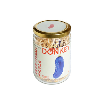 boule de noel cornichon bleu donkey