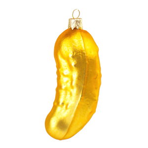 Boule de Noël Cornichon Jaune