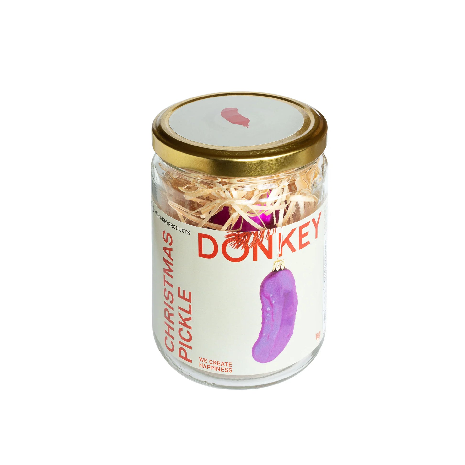 boule de noel cornichon rose donkey