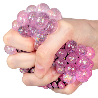 Boule en maille scintillante et moelleuse