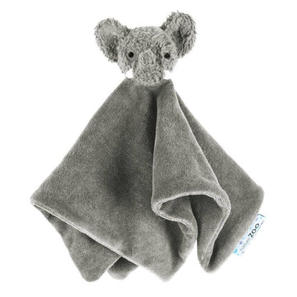 Grijze pluche olifant