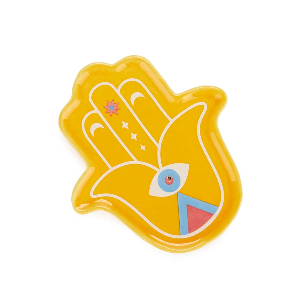 Yellow Lucky Hand Incense Holder