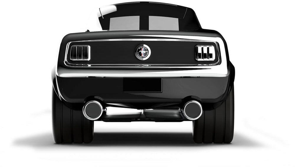 Zwarte Ford Mustang - Baghera