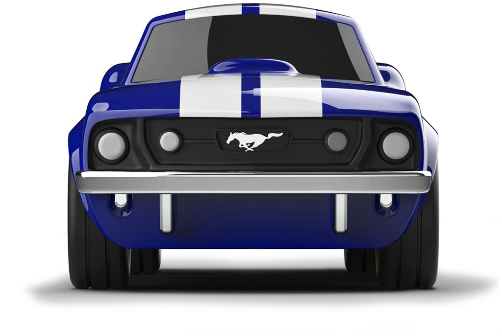 Blauwe Ford Mustang - Baghera