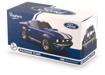 Blauwe Ford Mustang - Baghera