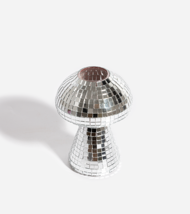 Disco mushroom vase