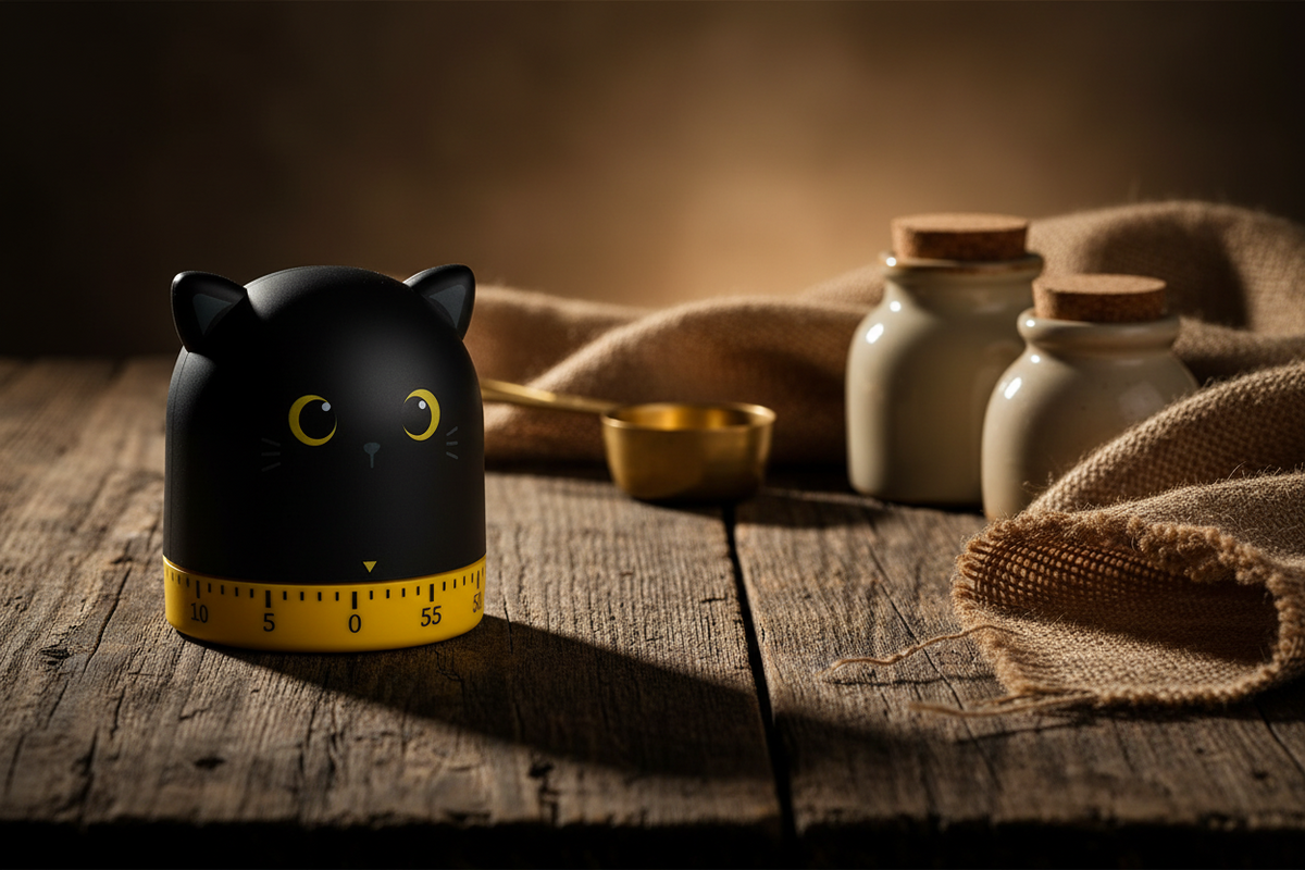Black Cat Kitchen Timer