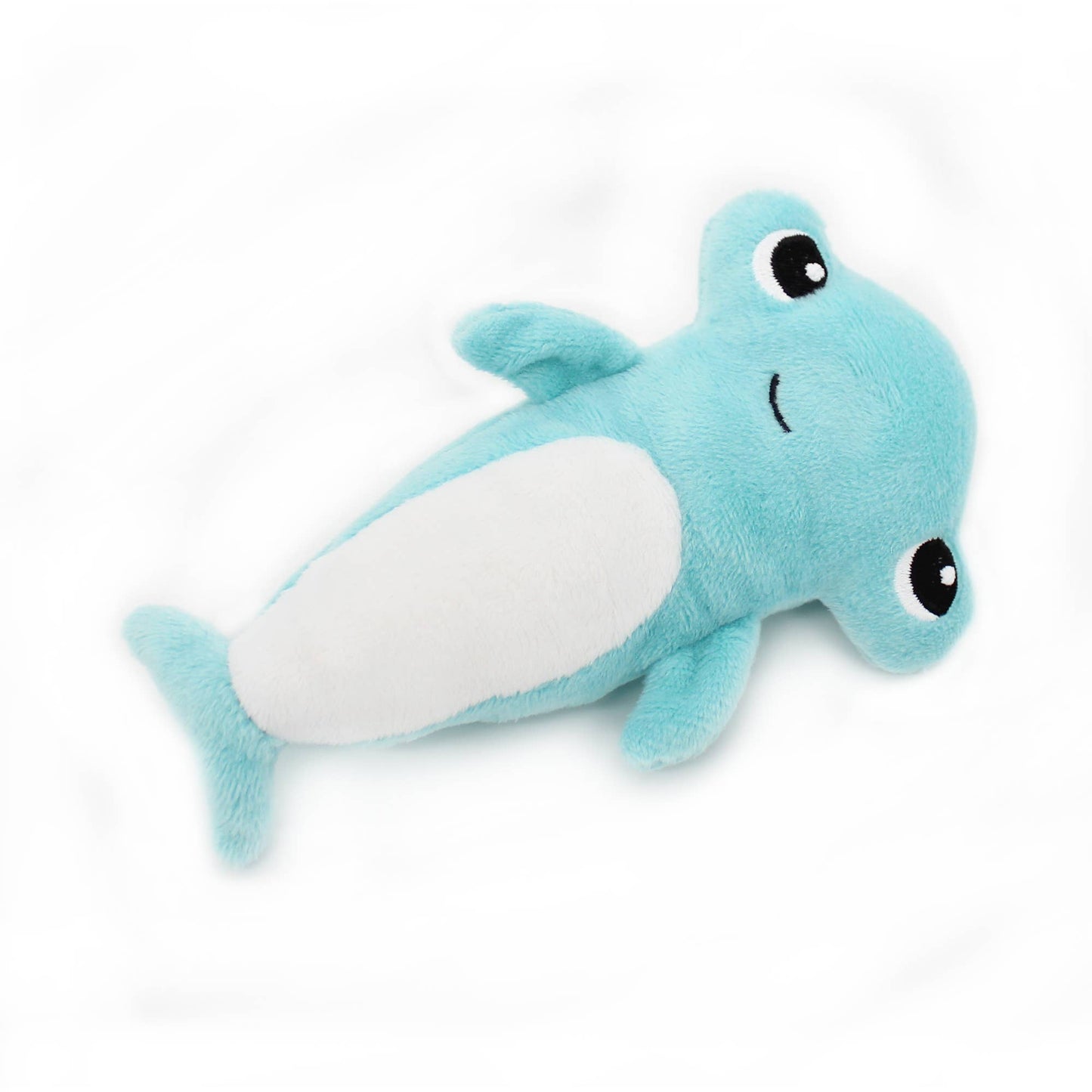 Peluche Ptipotos Maman et Bébé Requin Marteau - Bleu Aqua