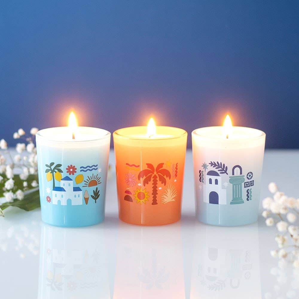 Europe Scents Scented Candle Trio