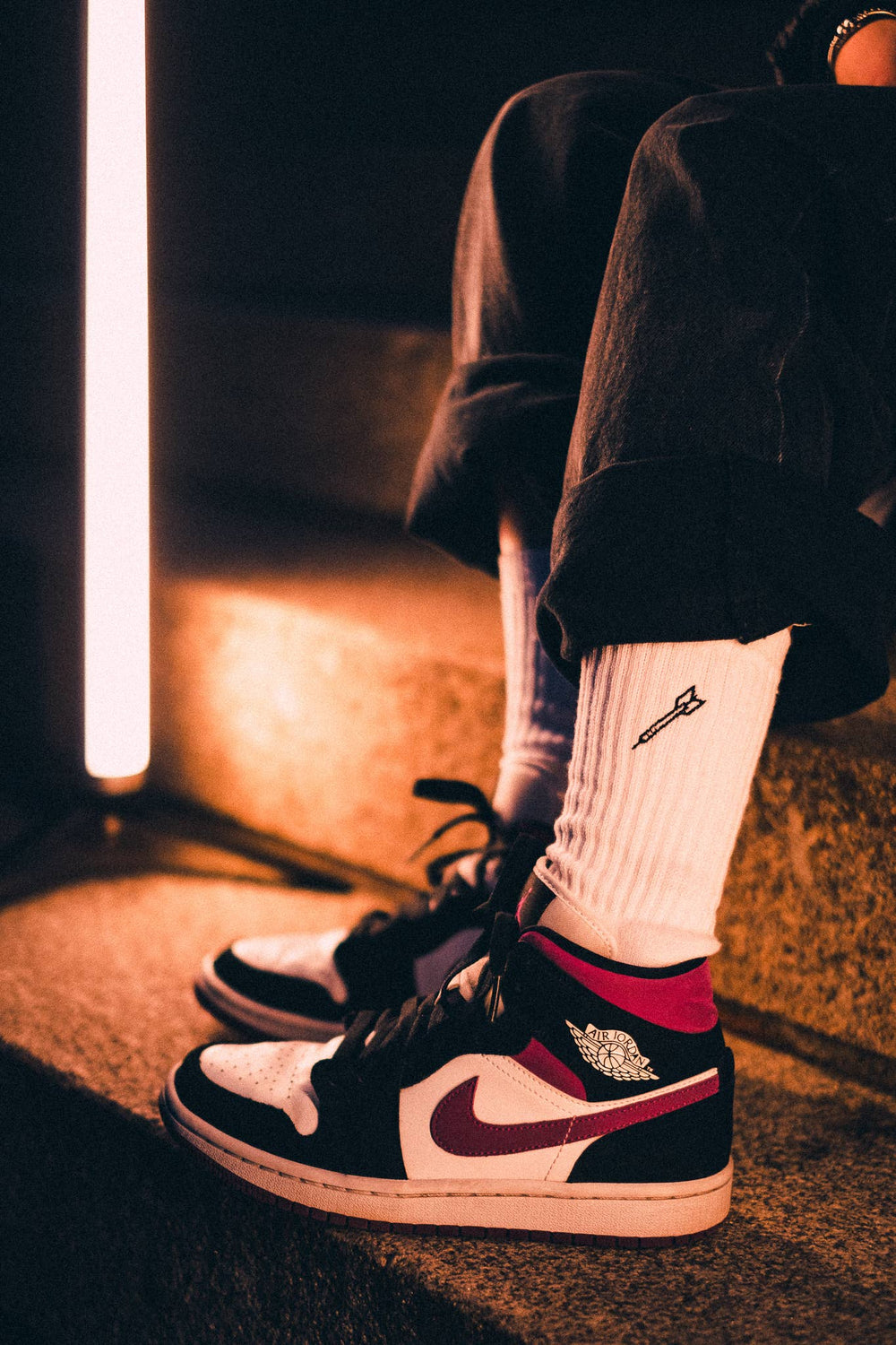 Embroidered Sport Socks - Dart