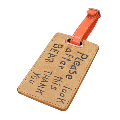 Luggage tag — Paddington Bear (please take care of this bear)