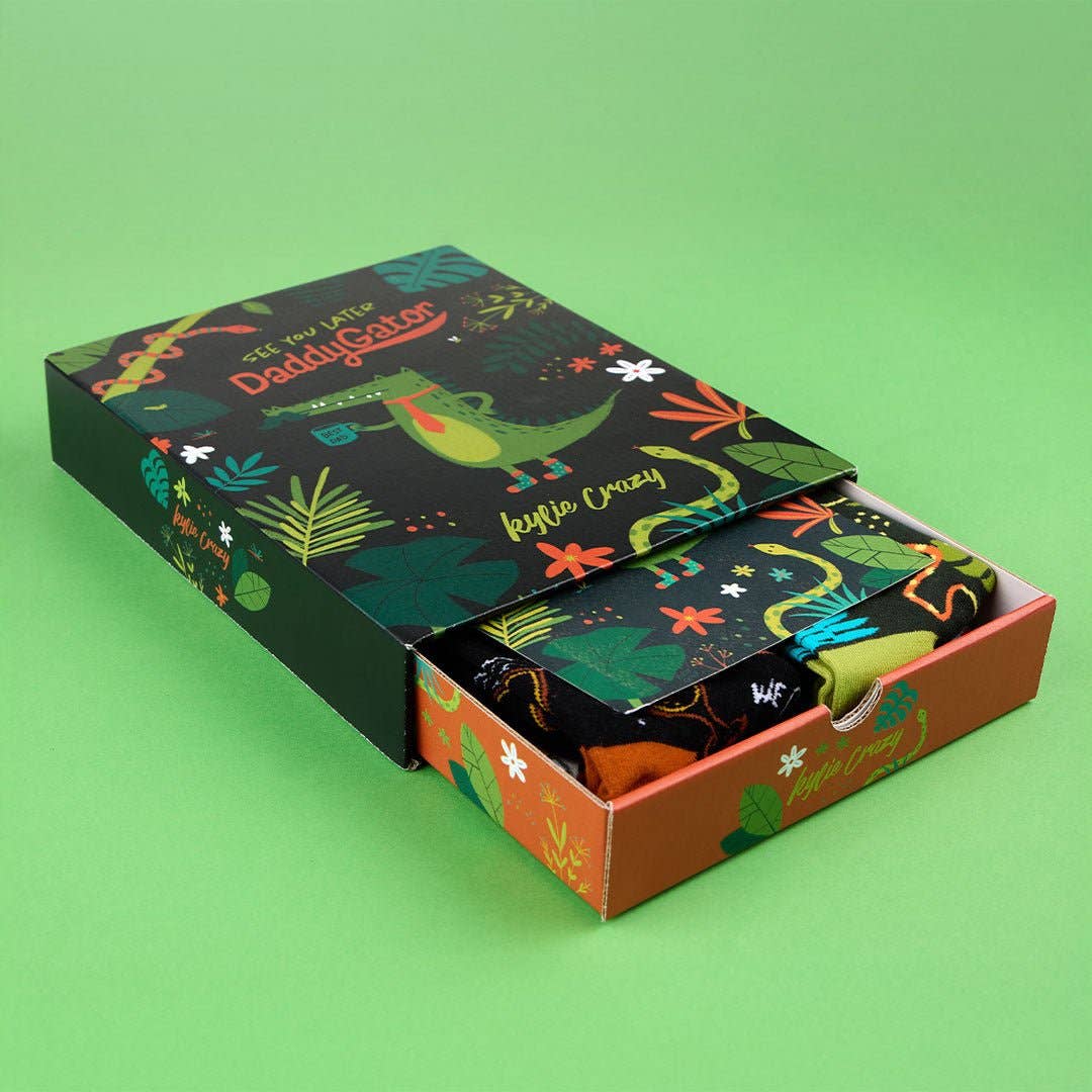 Coffret Cadeau 4 paires de chaussettes "DaddyGator"