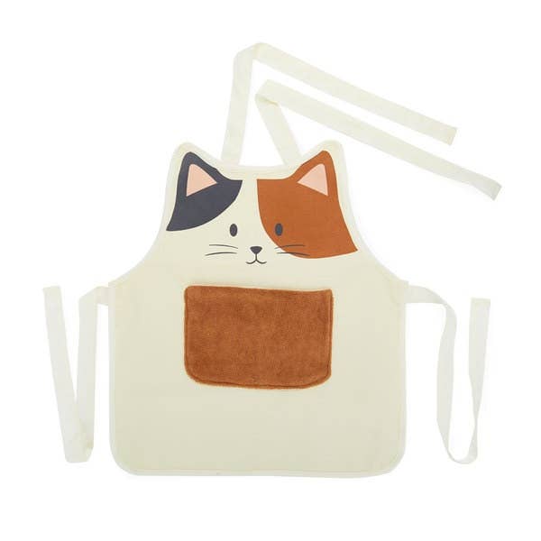 Calico Kitty Apron, for children, 50 cm, polyester