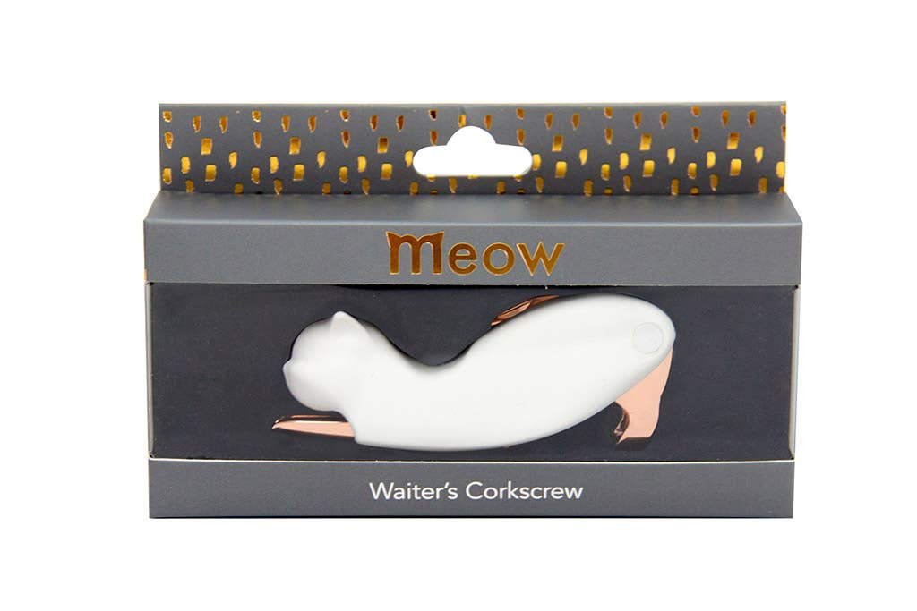 Tire-bouchon Chat Blanc “Meow”