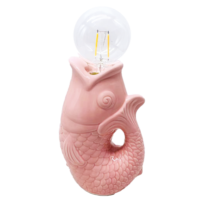 Pink LED fish decoration, battery operated L13.5 W8.2 H27cm