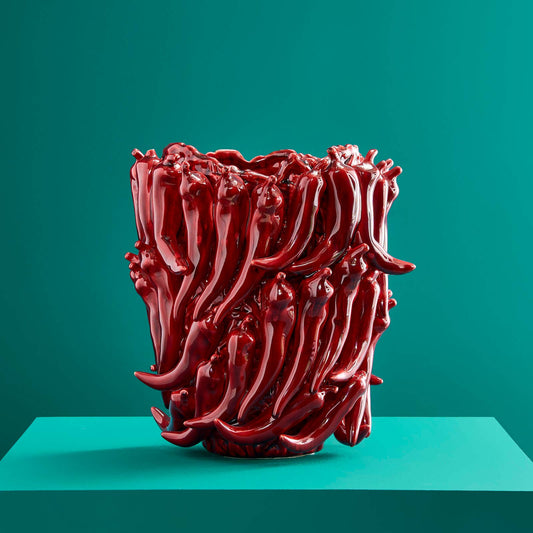 Chilivaas, bordeauxrood