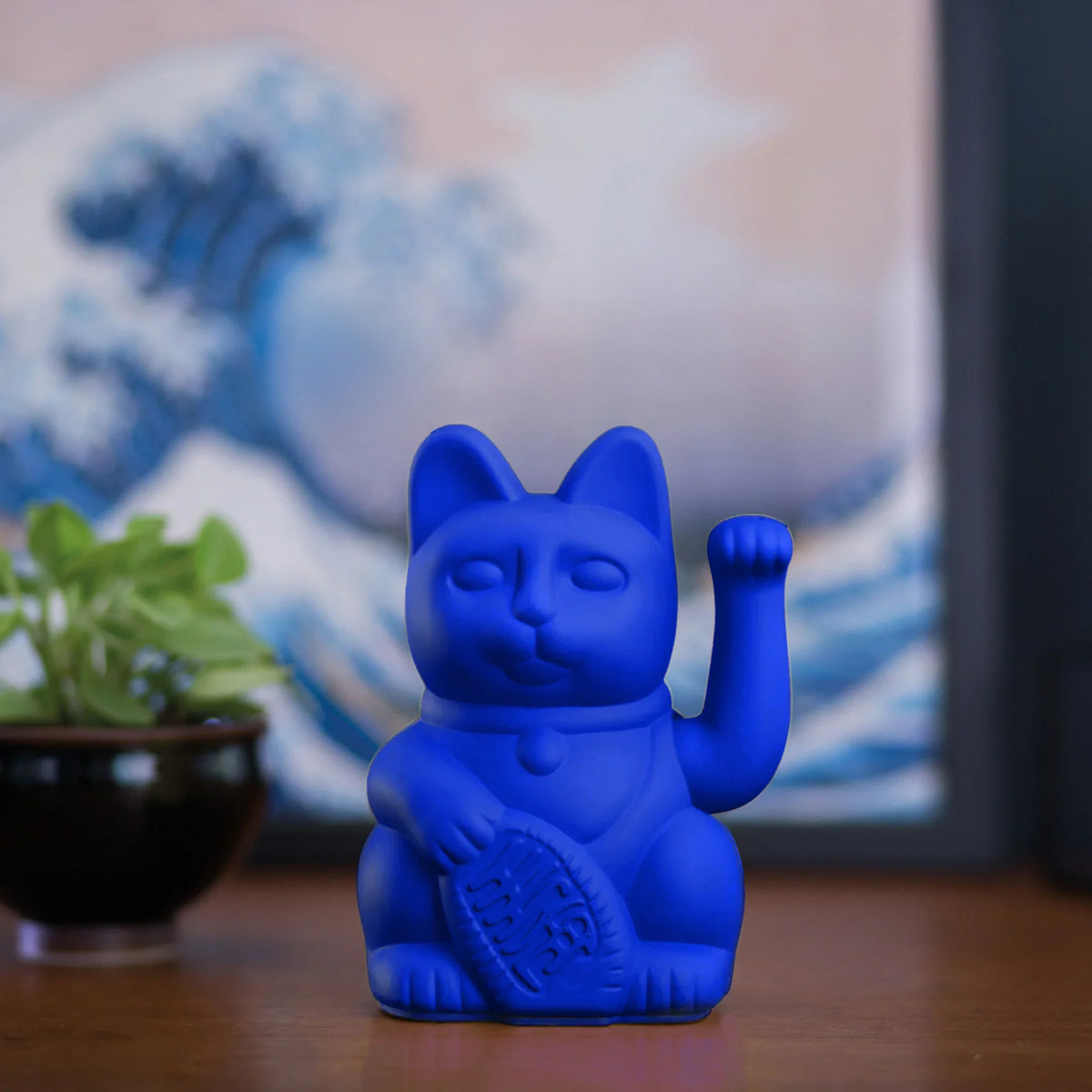 Royal Blue Lucky Cat