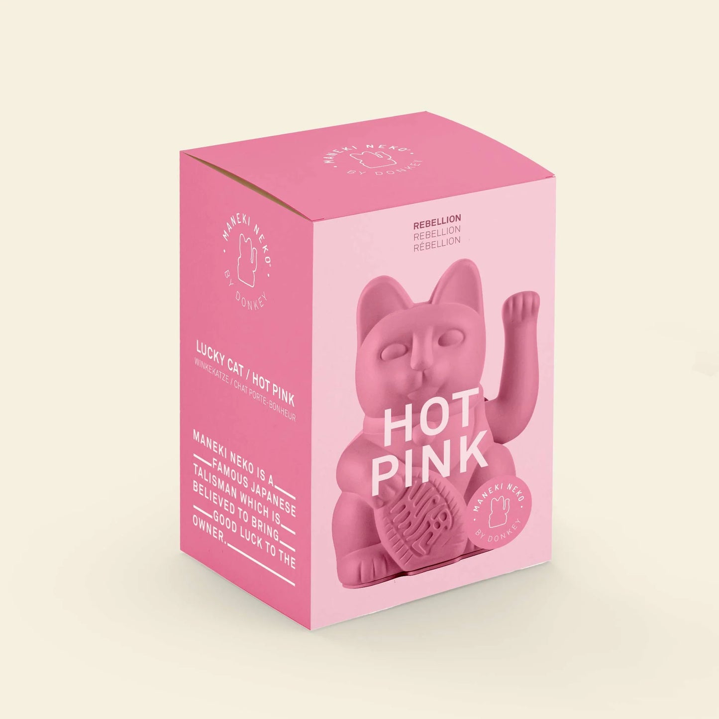 Hot Pink Lucky Cat
