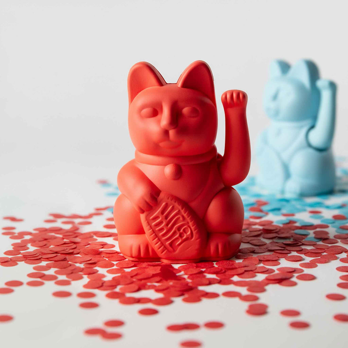 Mini Lucky Neon Orange Cat "Toki"