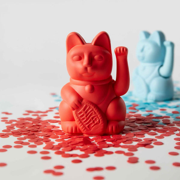 Mini Lucky Neon Orange Cat "Toki"