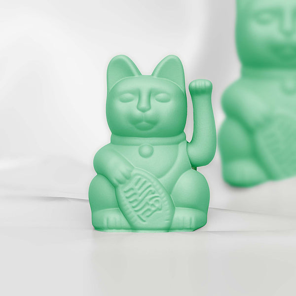 Lucky Mint Green Mini Cat "Mei"