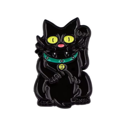 pins chat chanceux noir snowball lcc