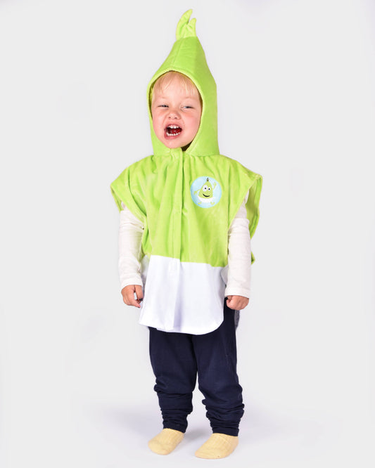 Green cape Babblarna Dadda size 86-110 cm 1-4 years