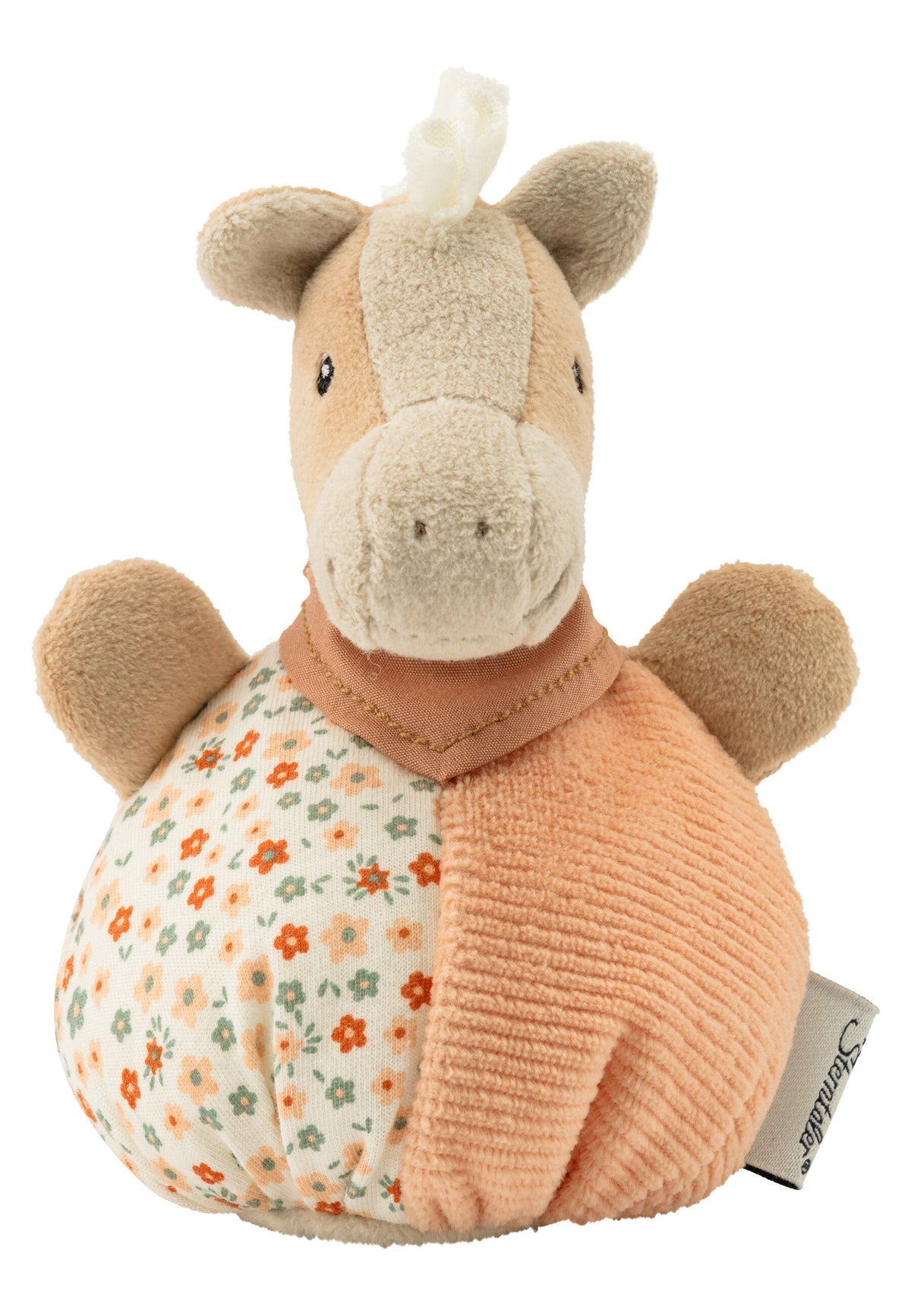 Mini-peluche câline Cheval Sunny avec hochet - 13 cm – vue 4