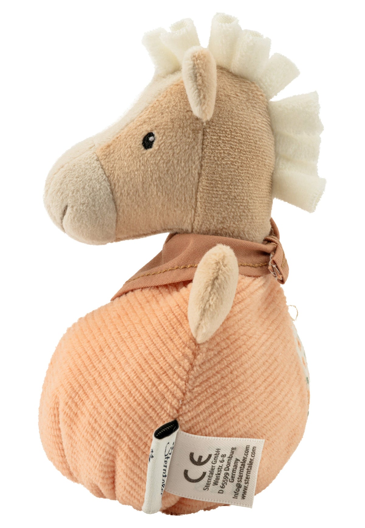 Mini-peluche câline Cheval Sunny avec hochet - 13 cm – vue 5