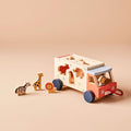 Jeu Safari Jeu de Tri de Formes Jeep pour Enfants FSC® en Bois