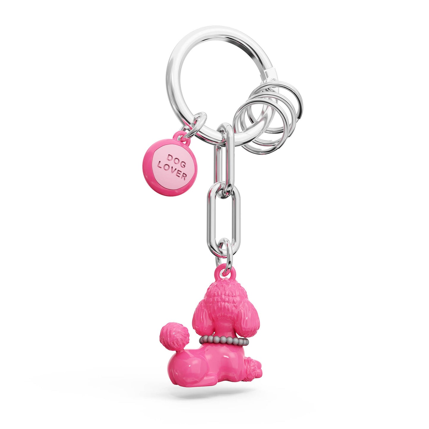 Sleutelhanger met poedelbedeltje